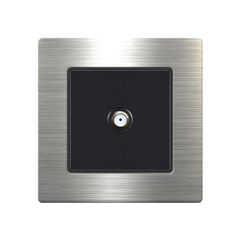 Stainless steel Switch W88-Satellite socket-Silver